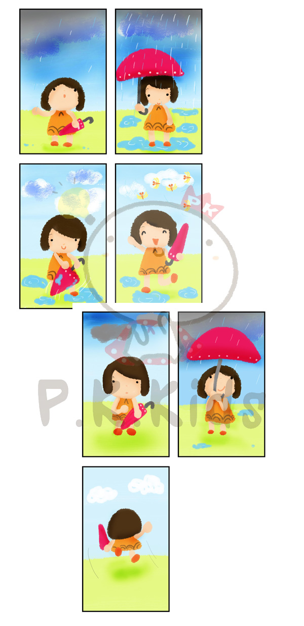 เรียงลำดับเหตุการณ์ : ฝนตก 1