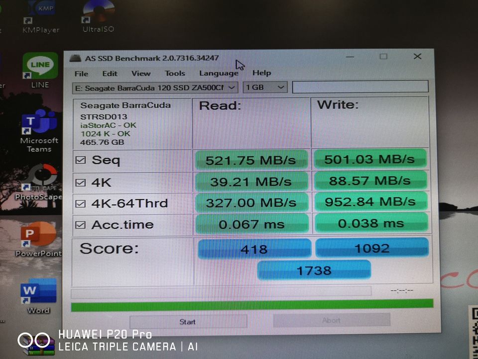SEAGATE Barracuda 120 SSD ความจุ 500GB. ประกันหมด 08/2025
