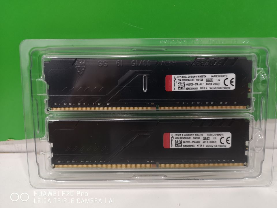 16GB. DDR4 2666 KINGSTON 8GB.X2 สวยๆประกันเท่าของใหม่ กล่องไม่ใช่ของมันนะครับ
