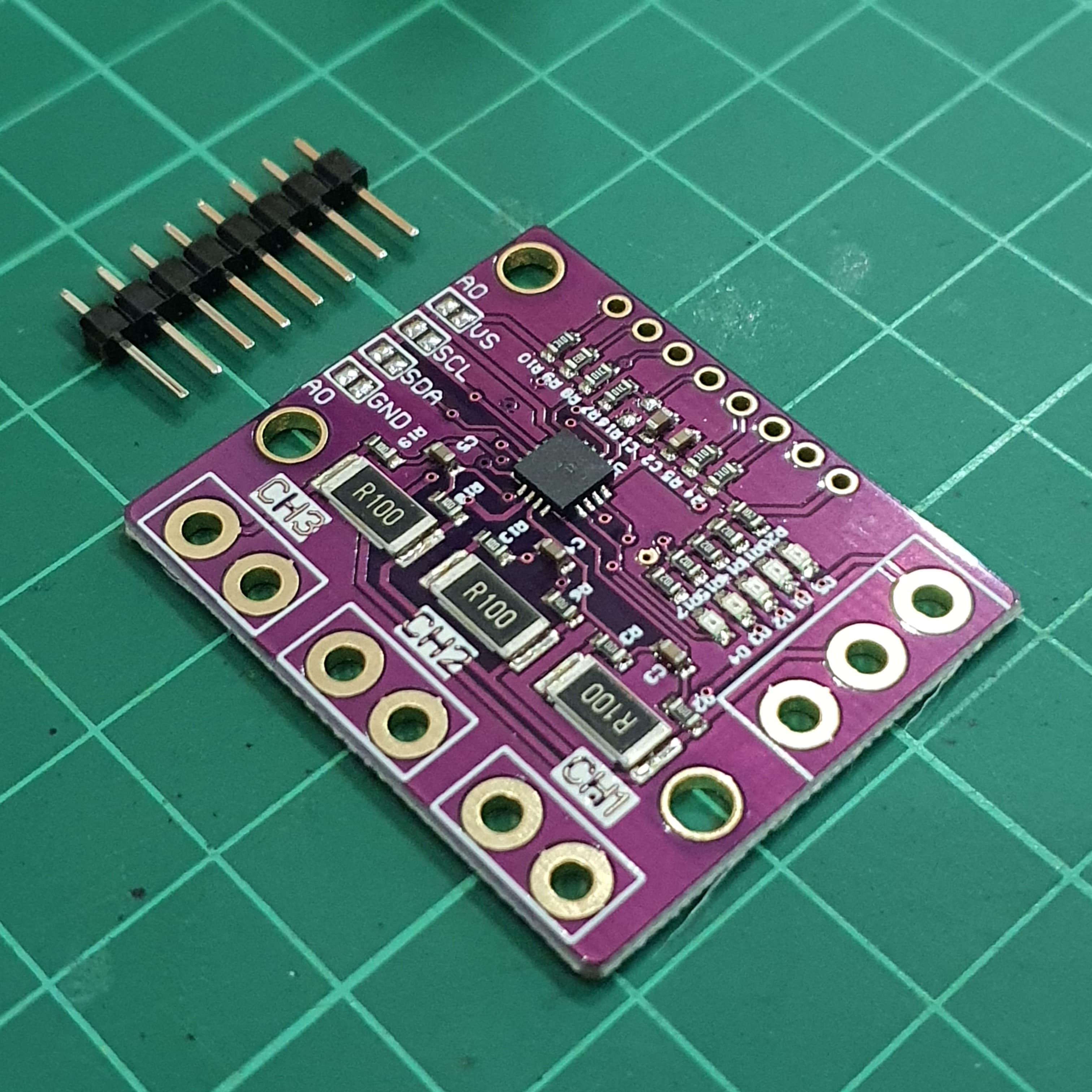 INA3221 Power Sensor Module Max 0-26V 3 Channel (เซนเซอร์วัดกระแสและแรงดันไฟฟ้า 3 ช่อง)