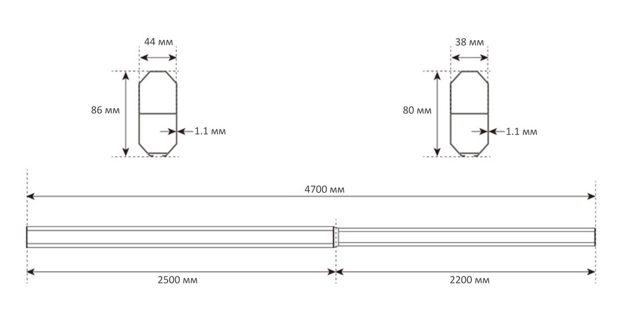 ขายถูก ZKTeco CMP200 Telescopic Boom (4,5m, 6m.) ประกันศูนย์