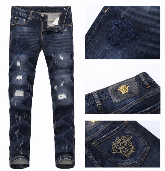 000993 ยีนส์ Ajaz James Style Versace Italy New Summer 2019 Jeans Denim Slim feet Size 28-38