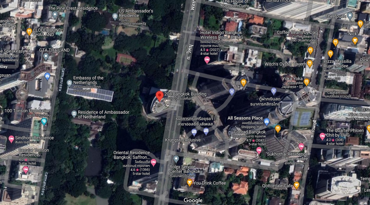 ให้เช่าอาคารสำนักงานติดถนนวิทยุ ใกล้สวนลุมพีนี และใกล้รถไฟฟ้า BTS เพลินจิต 600 เมตร 208 WIRELESS ROAD BUILDING | BANGKOK