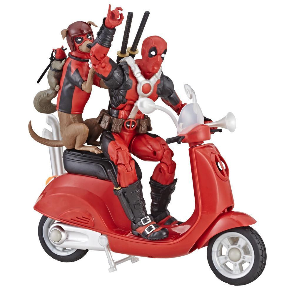 Hasbro Marvel Legends Series 80th Anniversary 6-inch Deadpool Action Figure with Scooter ฮาสโบร มาร์เวล เลเจนด์ ซีรี่ย์ส 80 ปี หุ่นโมเดลฟิกเกอร์ เด๊ดพูล ขนาด6 นิ้ว พร้อมสกู๊ทเตอร์ ลิขสิทธิ์แท้