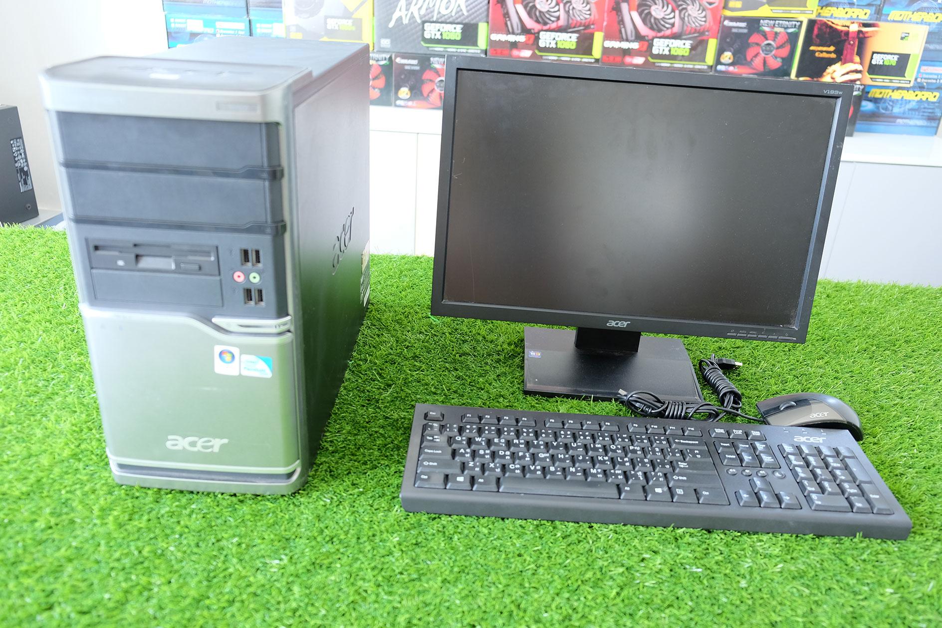 Acer Verton M460 set moniter E4400 Ram 2 GB HDD 160 GB เหมาะสำหรับคนหาคอมพิวเตอร์ ไว้ดูหนังฟังเพลง พร้อมจอให้ 17 นิ้ว งบน้อย