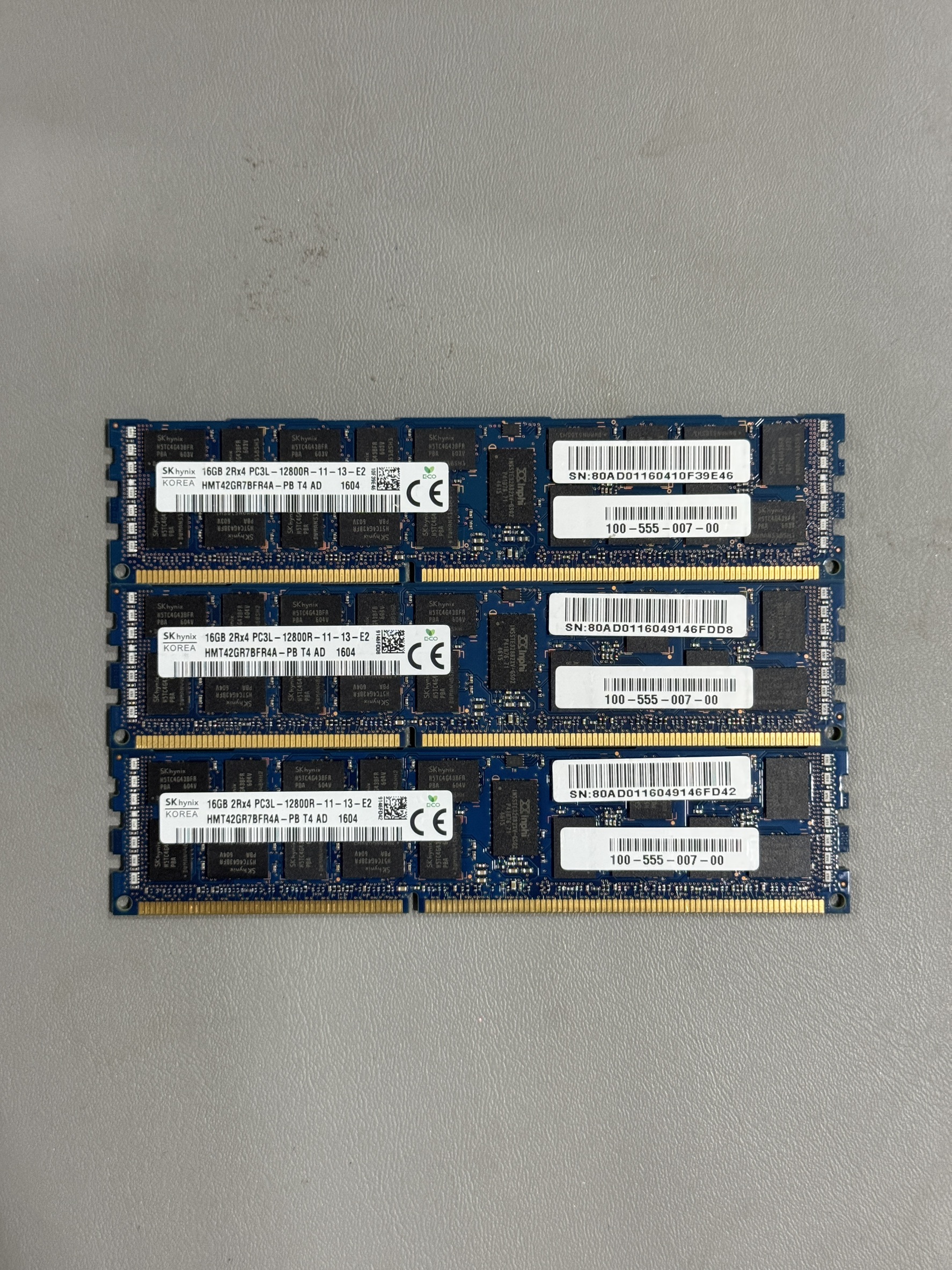 แรม Server Skhynix 16GB 2Rx4 PC3-12800R สำหรับ Server มี 40 ตัว