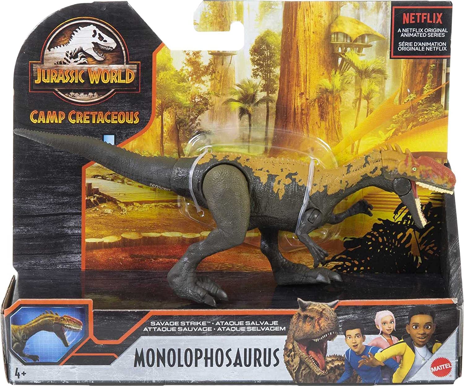 Mattel Jurassic World Savage Strike Monolophosaurus (GVG51) แมทเทล จูราสสิค เวิลด์ ของเล่นแอ็กชั่นฟิกเกอร์ไดโนเสาร์ โมโนโลโพซอรัส