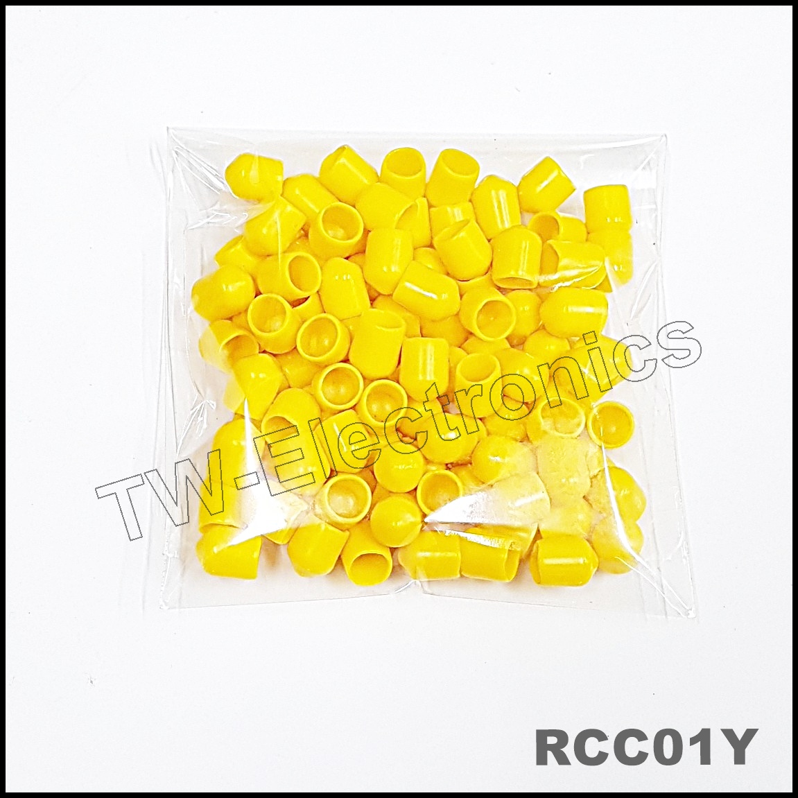 ฝาครอบRCA สีเหลือง (100 ชิ้น) / RCC01Y