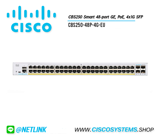 EOL CBS250-48P-4G-EU (CBS250 Smart 48-port GE, PoE, 4x1G SFP) ** C1200-48P-4G