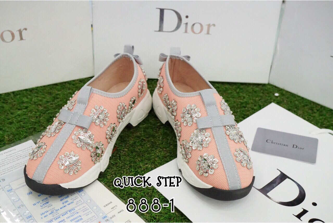 พร้อมส่ง : รองเท้า Dior Fusion Sneakers สีชมพู (งานAAA)