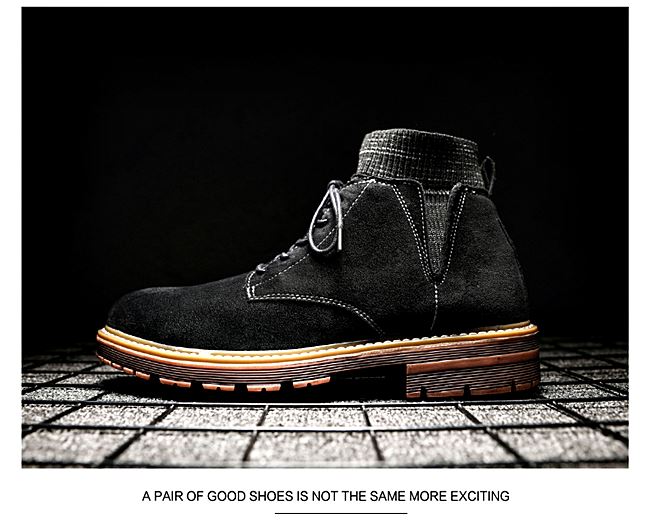 01055 รองเท้าบูท LZDZN Martin Boots Shoes high สไตล์วินเทจ [ชาย/หญิง] Size 38-44