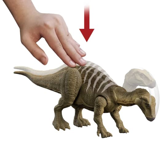 Mattel Jurassic World Roar Strikers Iguanodon (HDX41) แมทเทล จูราสสิค เวิลด์ ของเล่นแอ็กชั่นฟิกเกอร์ไดโนเสาร์ อิกัวโนดอน