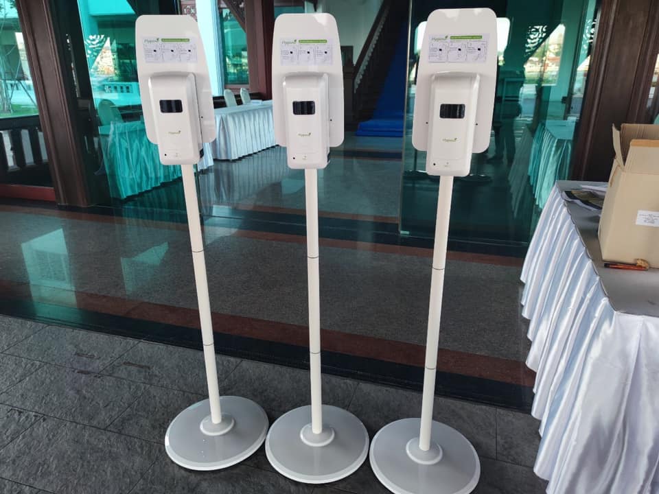 ขายถูก ขาตั้ง เครื่องพ่นแอลกอฮอล์ อัตโนมัติ Hygienic HSTAND01-W