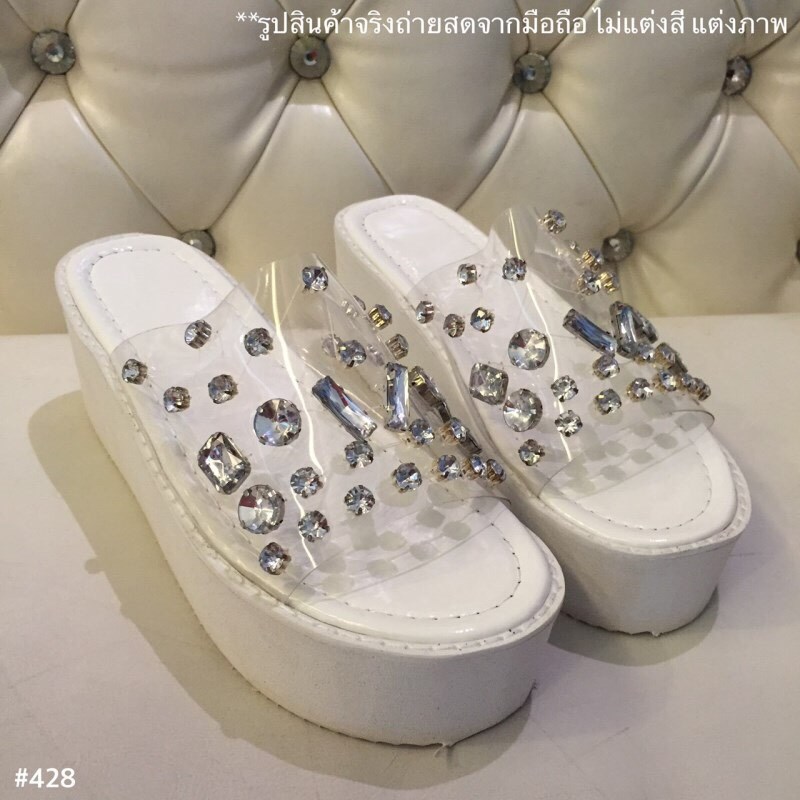 พร้อมส่ง : รองเท้าลำลองส้นเตารีด
