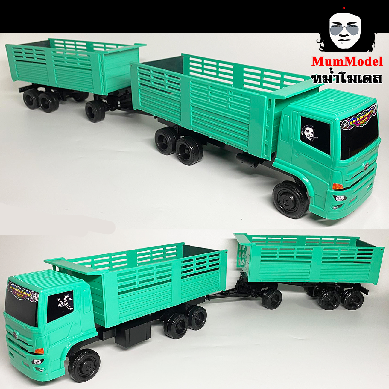โมเดลรถบรรทุก รถหม่ำโมเดล รถของเล่นเด็กผู้ชายชอบ ของขวัญลูกชาย รถดั้มดินด่วน รถพ่วงดั้ม รถสิบล้อขนดิน รถก่อสร้างถนน