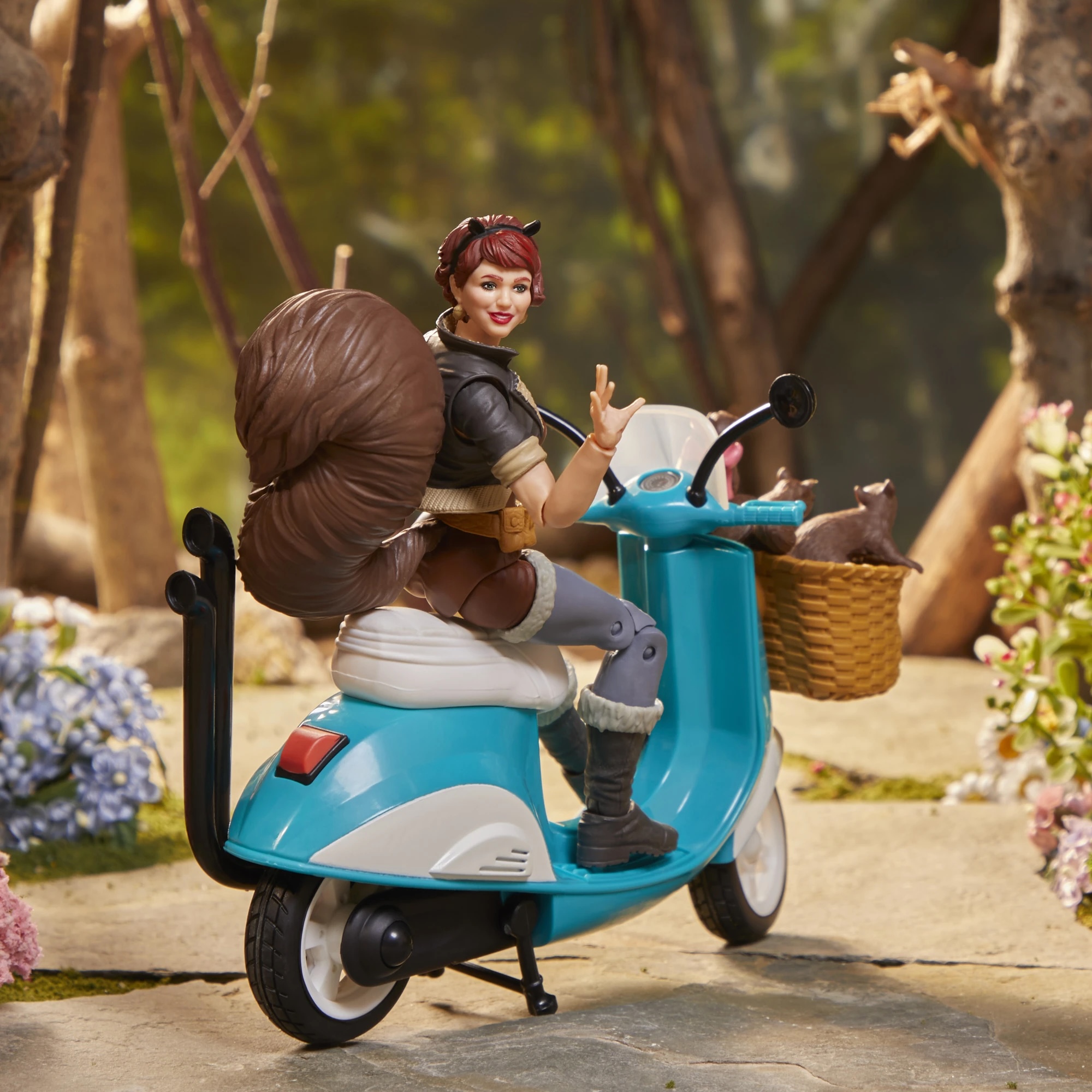 Hasbro Marvel Legends Series Unbeatable Squirrel Girl 6-inch Figure ฮาสโบร มาร์เวล เลเจนด์ ซีรี่ย์ส หุ่นโมเดลฟิกเกอร์ อันบีทเทเบิล สควีรอล เกิร์ล ขนาด 6 นิ้ว พร้อมสกู๊ทเตอร์ ลิขสิทธิ์แท้