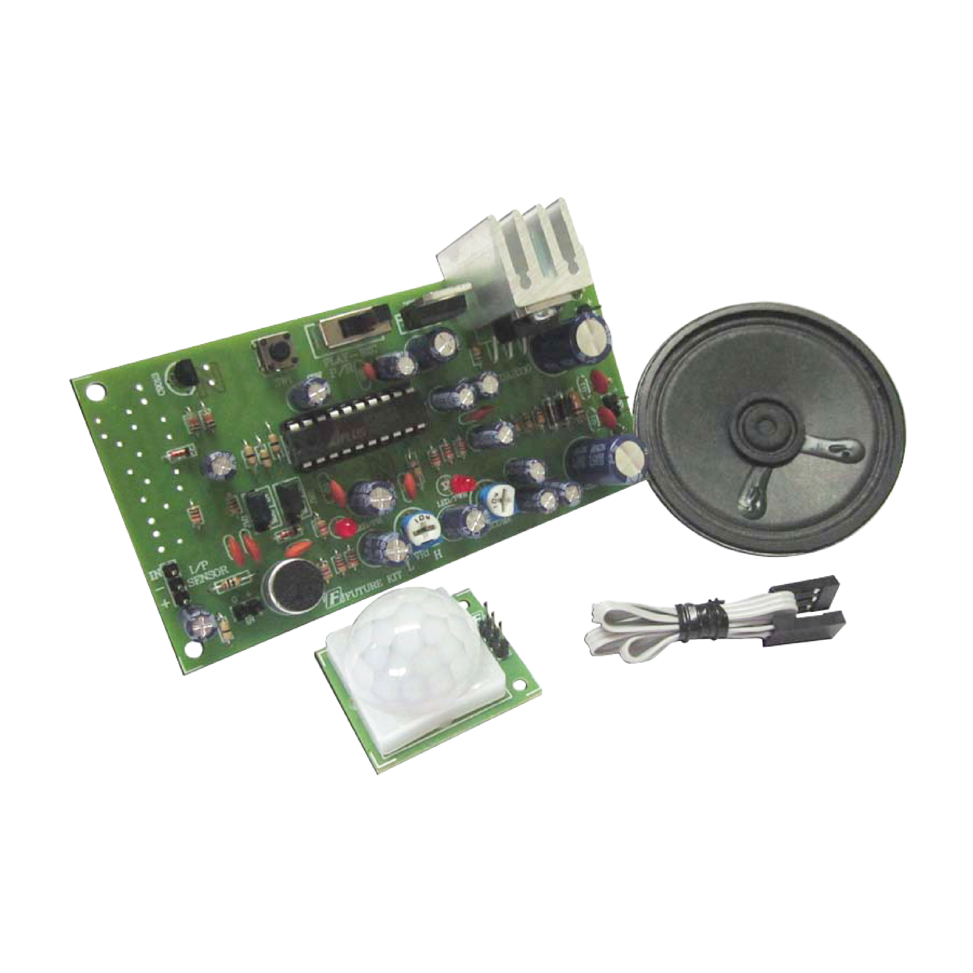 FutureKit FK514 PIR ตรวจจับการเคลื่อนไหว บันทึกเสียงได้พร้อมขยายเสียง