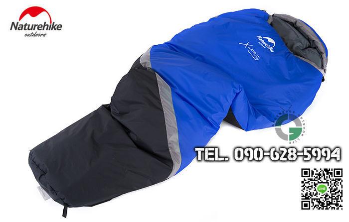 ถุงนอน NatureHike ทรงมัมมี่ XLite 300 0℃ สีน้ำเงิน