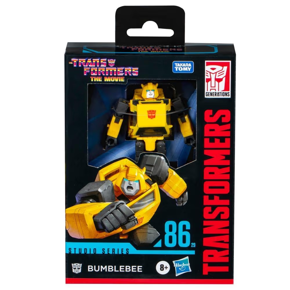 Hasbro Transformers Studio Series Deluxe Class The Movie 86-29 Bumblebee Action Figure ฮาสโบร ทรานสฟอเมอร์ส สตูดิโอ ซีรีย์ส เดอะ มูฟวี่ 86-29 หุ่นยนต์บัมเบิ้ลบี ขนาด 4.5 นิ้ว ลิขสิทธิ์แท้
