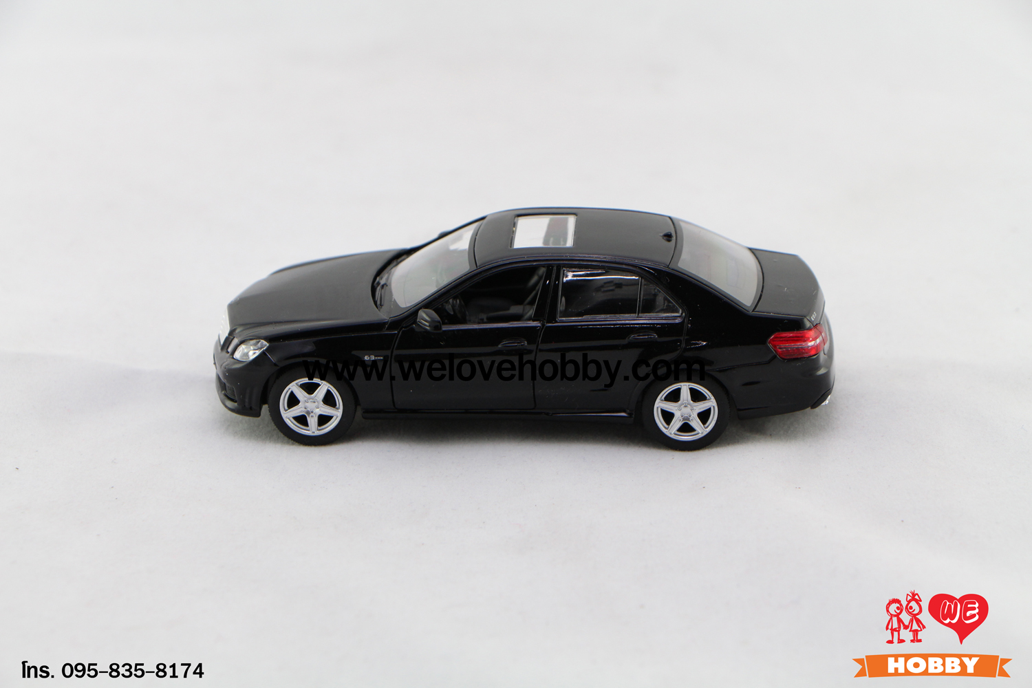 โมเดลรถ Mercedes-Benz E63 AMG สีดำ Black E-Class Scale 1:36