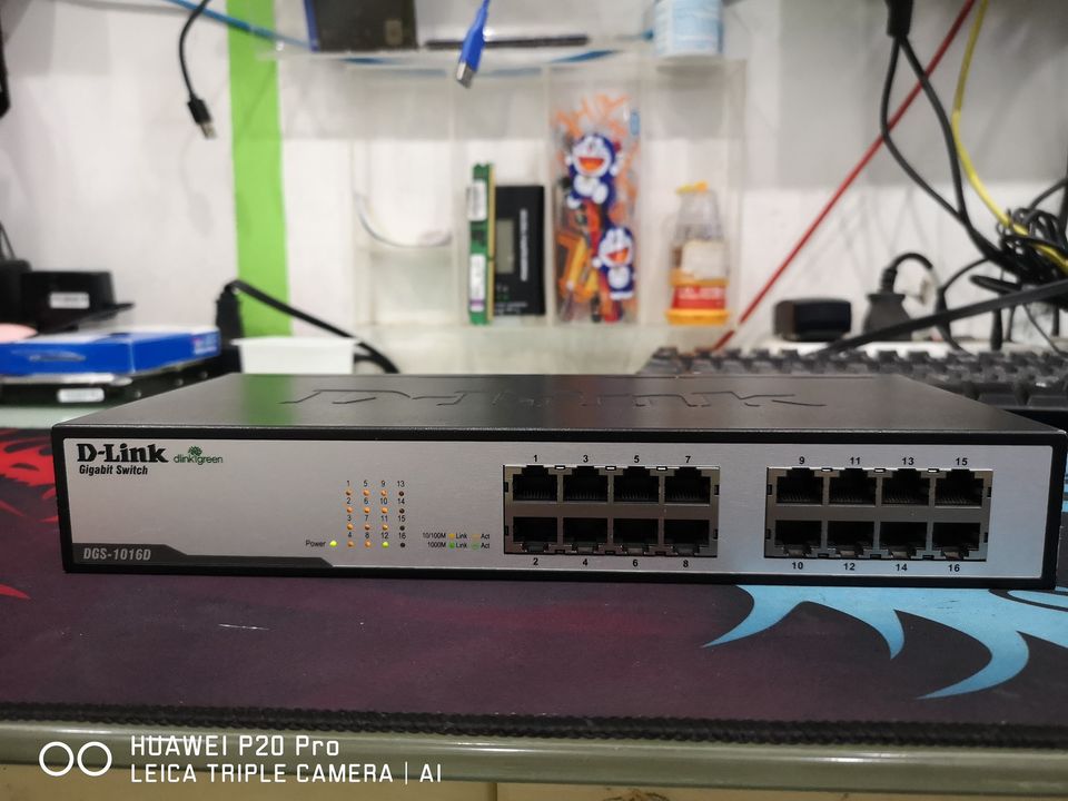 D-LINK GigabitSwitch HUB DGS-1016D มือสองสภาพดีประกัน3เดือน