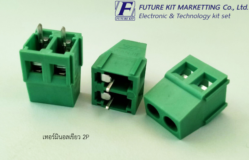 FuturePack FP2060 เทอร์มินอลเขียว 2P