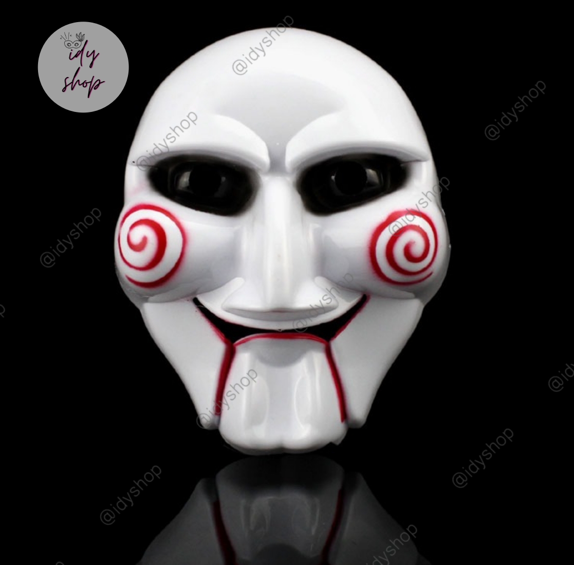 หน้ากากสยองขวัญฮาโลวีน สำหรับวันฮาโลวีน Saw Jigsaw Mask หน้ากากปาร์ตี้ หน้ากากแฟนซี หน้ากากฮาโลวีน หน้ากากผี idyshop