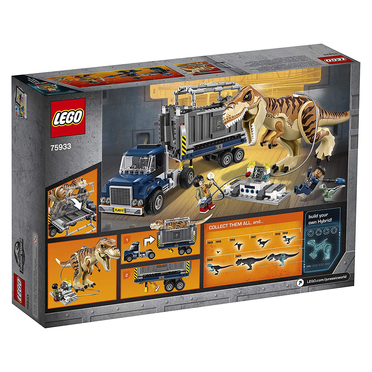 ตัวต่อเสริมทักษะ LEGO Jurassic World : T. Rex Transport รุ่น 75933