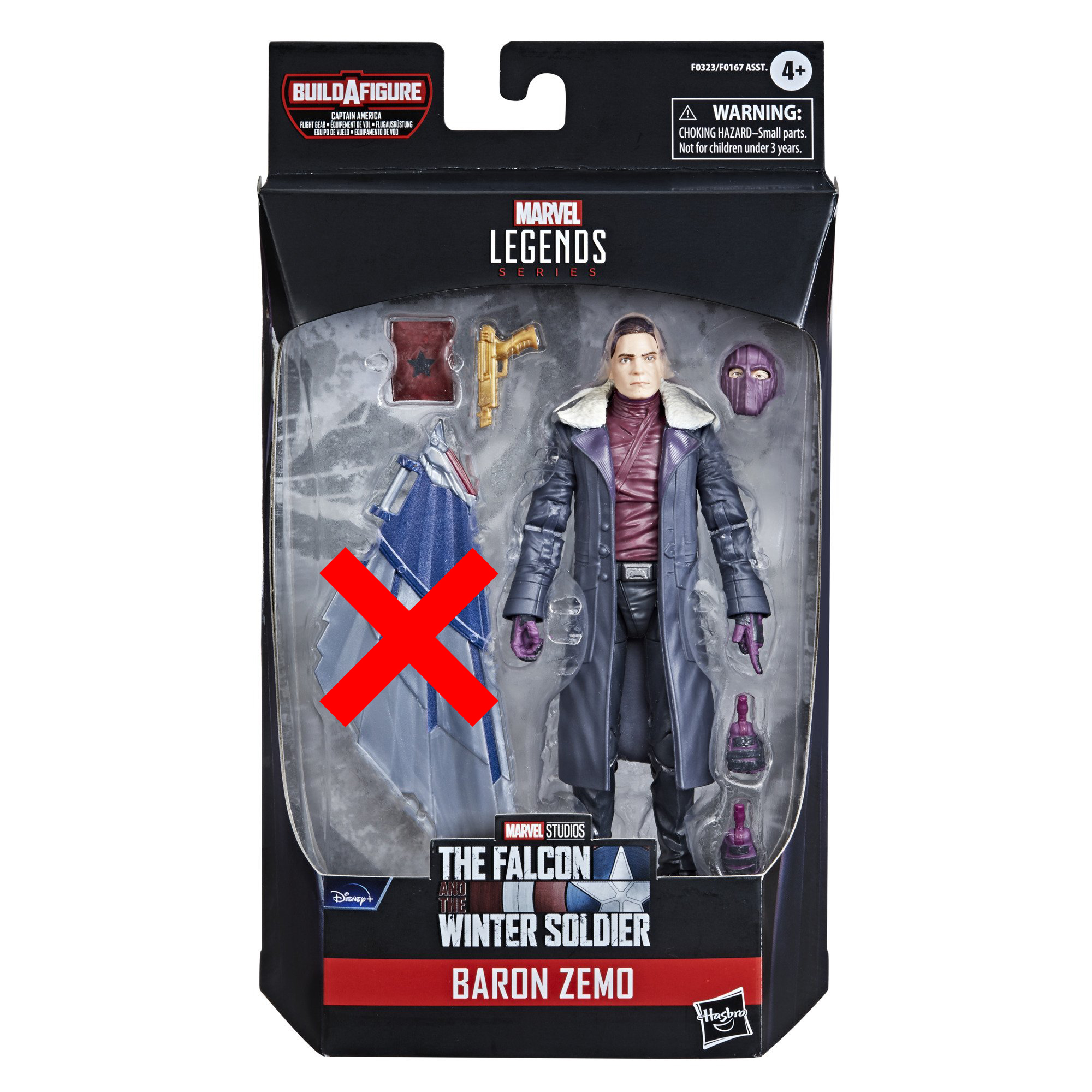 Hasbro Marvel Legends Series Baron Zemo 6-inch Figure ฮาสโบร มาร์เวล เลเจนด์ ซีรี่ย์ส หุ่นโมเดลฟิกเกอร์ บารอน ซีโม่ ขนาด 6 นิ้ว (No BAF) ลิขสิทธิ์แท้