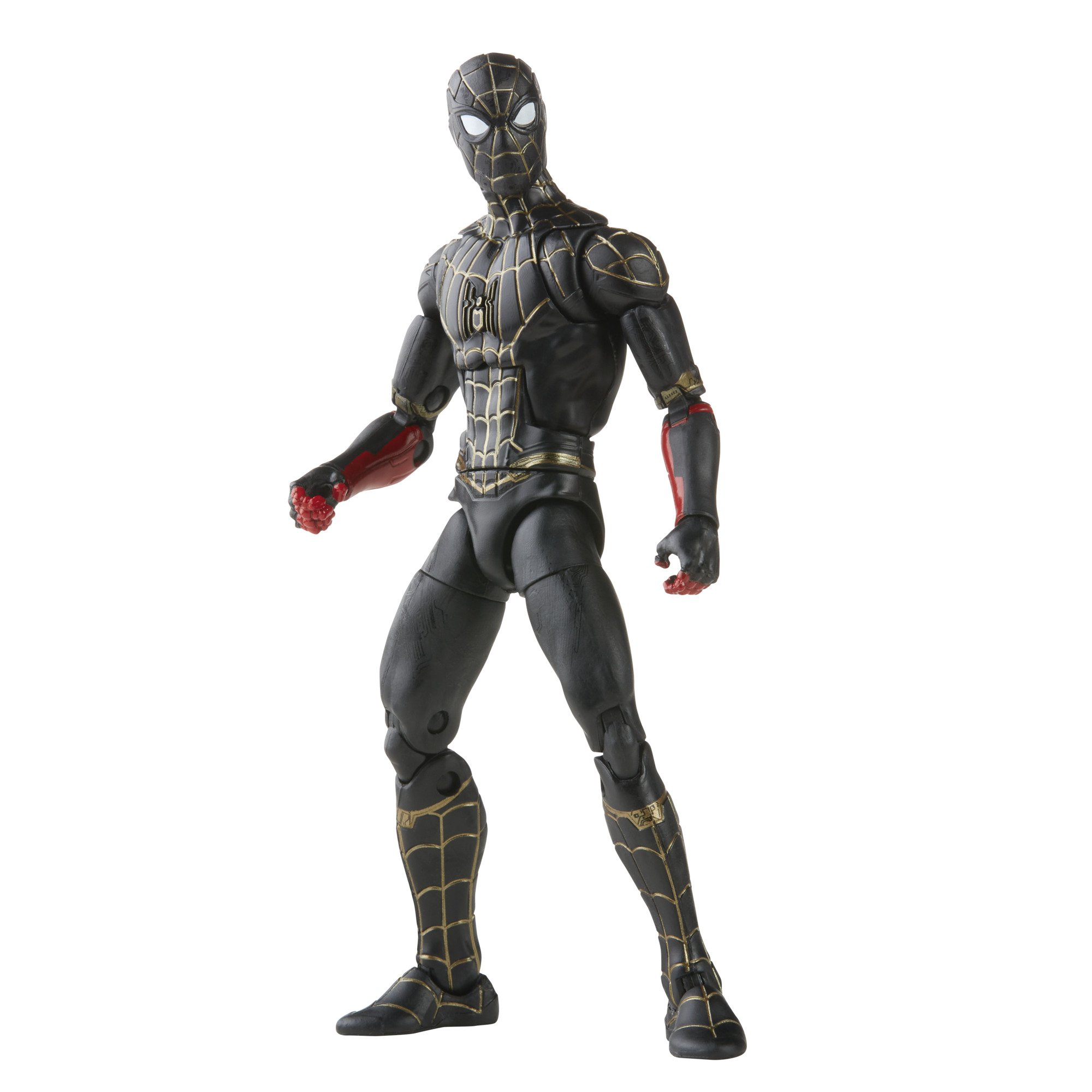 Hasbro Marvel Legends Series Black & Gold Suit Spider-Man (No Way Home) 6-inch Figure ฮาสโบร มาร์เวล เลเจนด์ ซีรี่ย์ส หุ่นโมเดลฟิกเกอร์ แบล็ค แอนด์ โกลด์ สูท สไปเดอร์-แมน (โน เวย์ โฮม) ขนาด 6 นิ้ว ลิขสิทธิ์แท้
