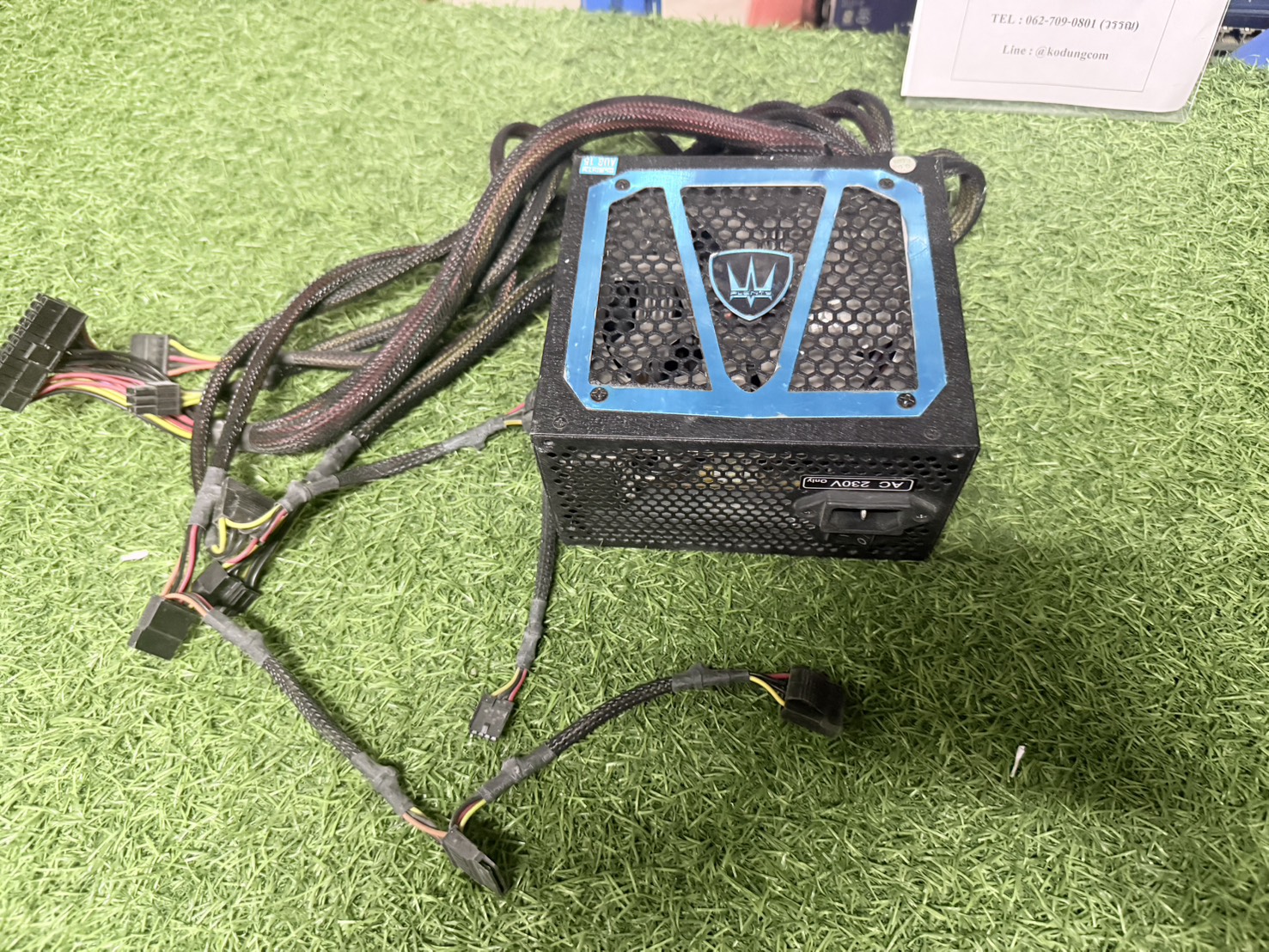 อุปกรณ์จ่ายไฟ POWER SUPPLY PLENTY SUPER BLACK 3 - 550W สายตามรูป