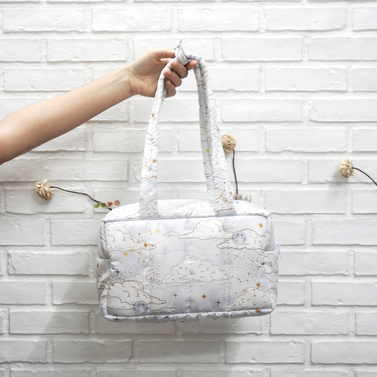 Fluffy Bowling Bag กระเป๋านุ่มนิ่ม ทรง Bowling แบบพร้อมส่ง ลาย Zodiac