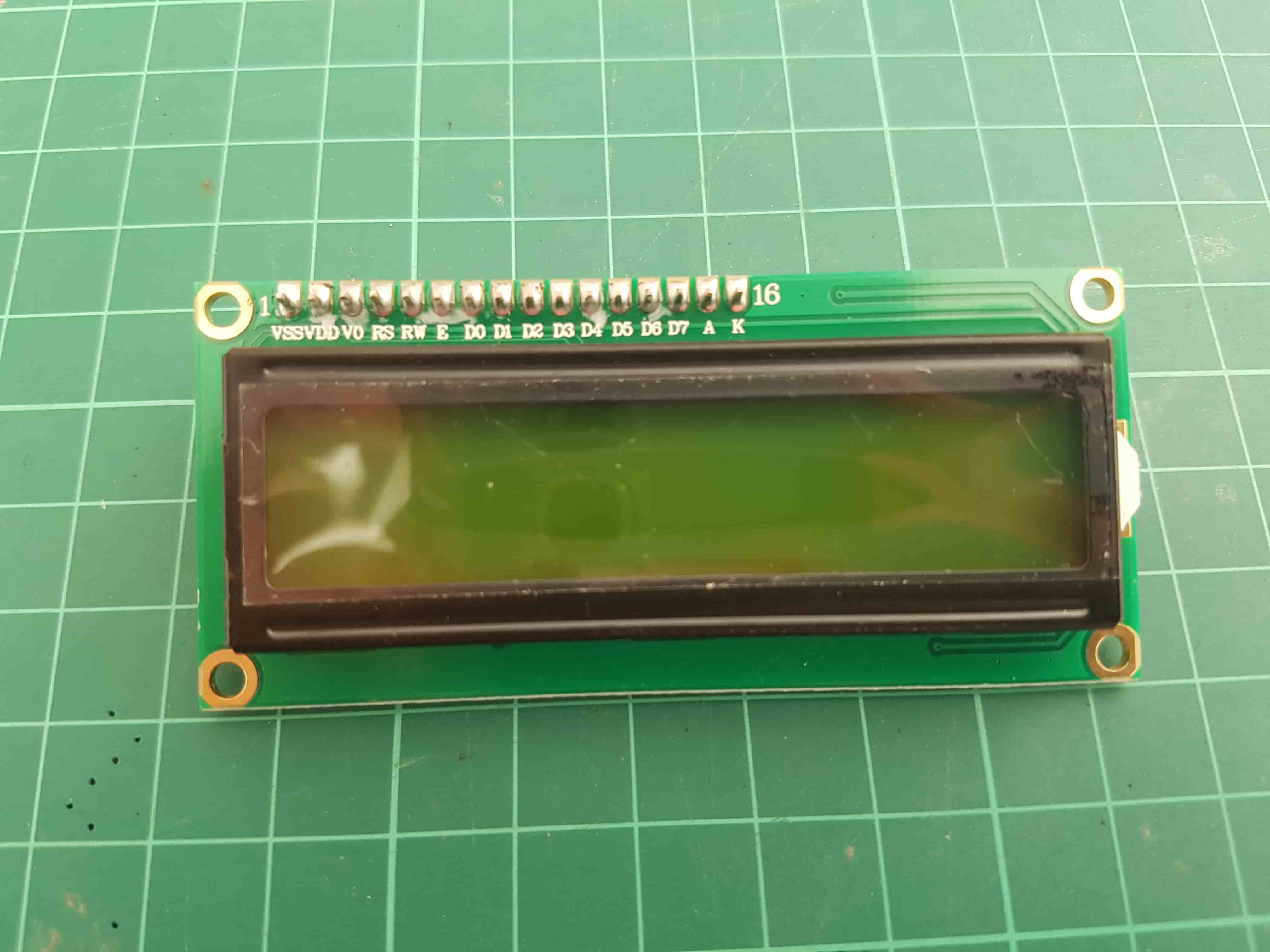(Yellow green screen) LCD16x2 + I2C module