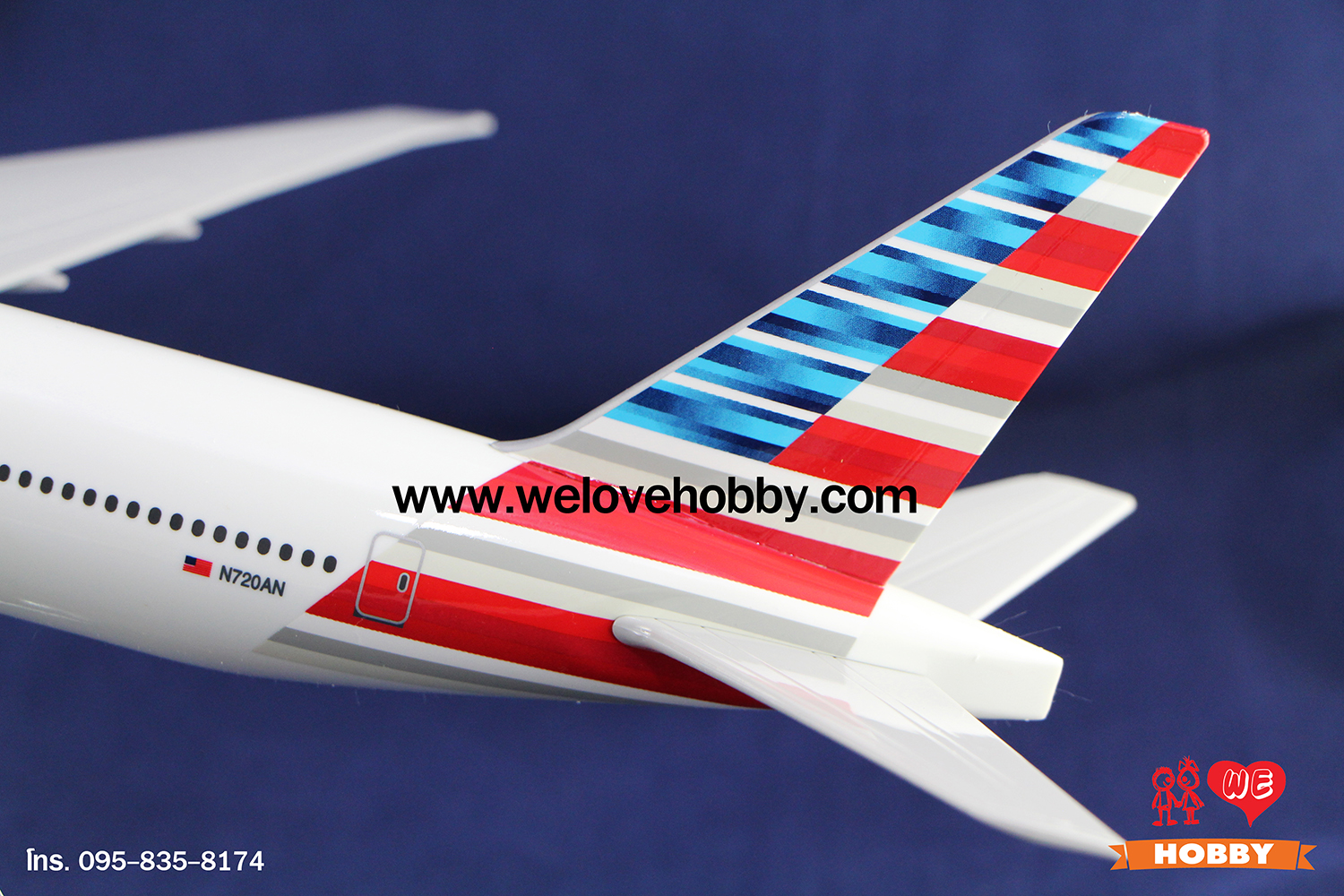 โมเดลเครื่องบิน American Airlines (Boeing 777) สหรัฐอเมริกา USA ลำใหญ่