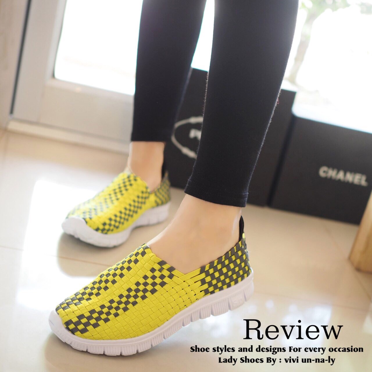 พร้อมส่ง : รองเท้าเพื่อสุขภาพ รุ่นzara (สีเหลือง)