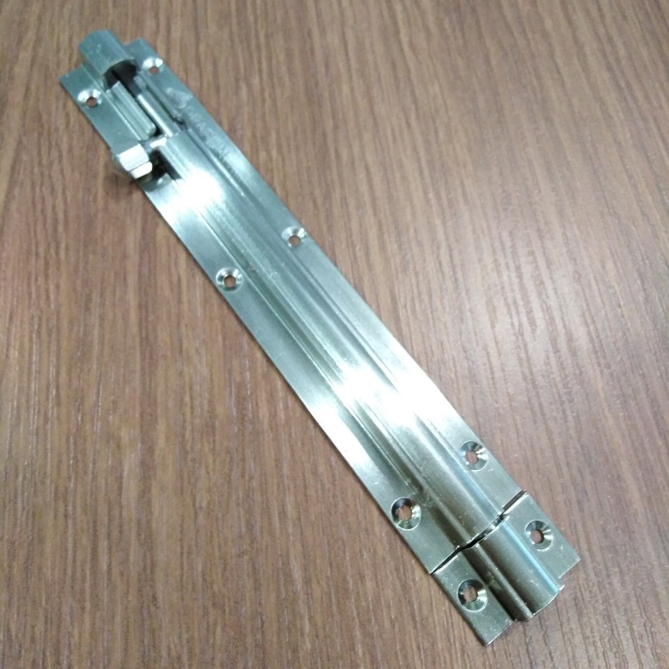 กลอนทองเหลือง 6 นิ้ว สแตนเลส ตราช้าง