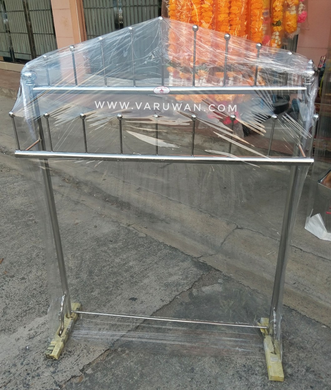 ที่แขวนพวงมาลัยสแตนเลส 2 ชั้น