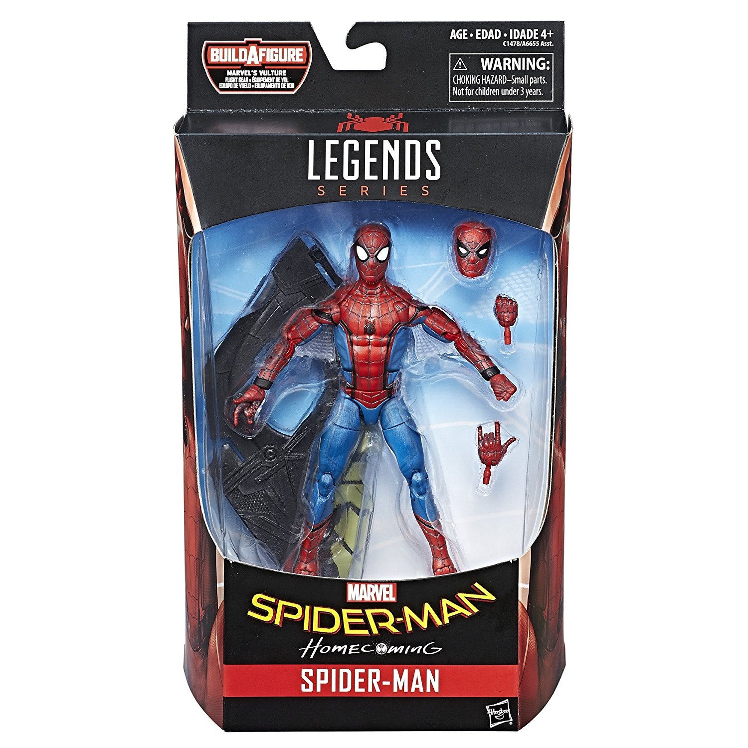 Hasbro Marvel Legends Series Spider-Man : Homecoming 6-inch Scale Figure ฮาสโบร มาร์เวล เลเจนด์ ซีรี่ย์ส หุ่นโมเดลฟิกเกอร์ สไปเดอร์-แมน (โฮมคัมมิ่ง) ขนาด 6 นิ้ว ลิขสิทธิ์แท้