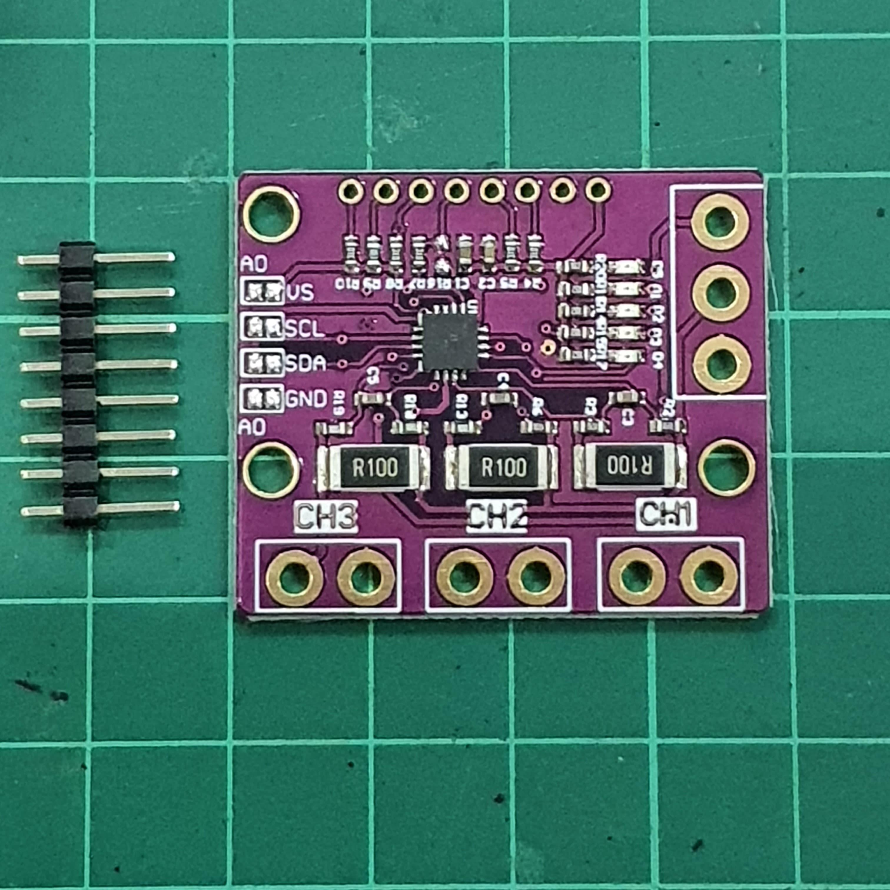 INA3221 Power Sensor Module Max 0-26V 3 Channel (เซนเซอร์วัดกระแสและแรงดันไฟฟ้า 3 ช่อง)