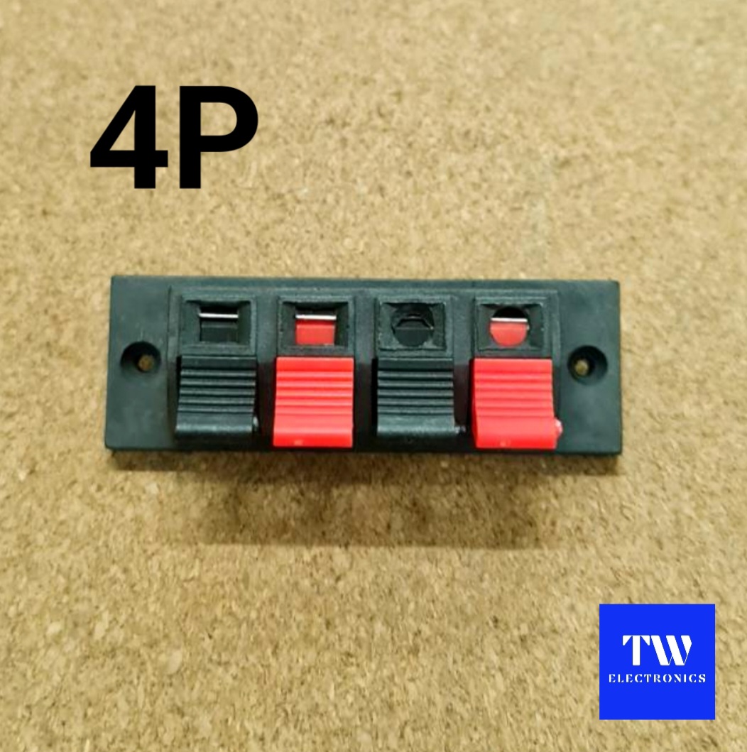แท็ปลำโพงแบบกด4P (สี่เหลี่ยมผืนผ้า 24×69mm)