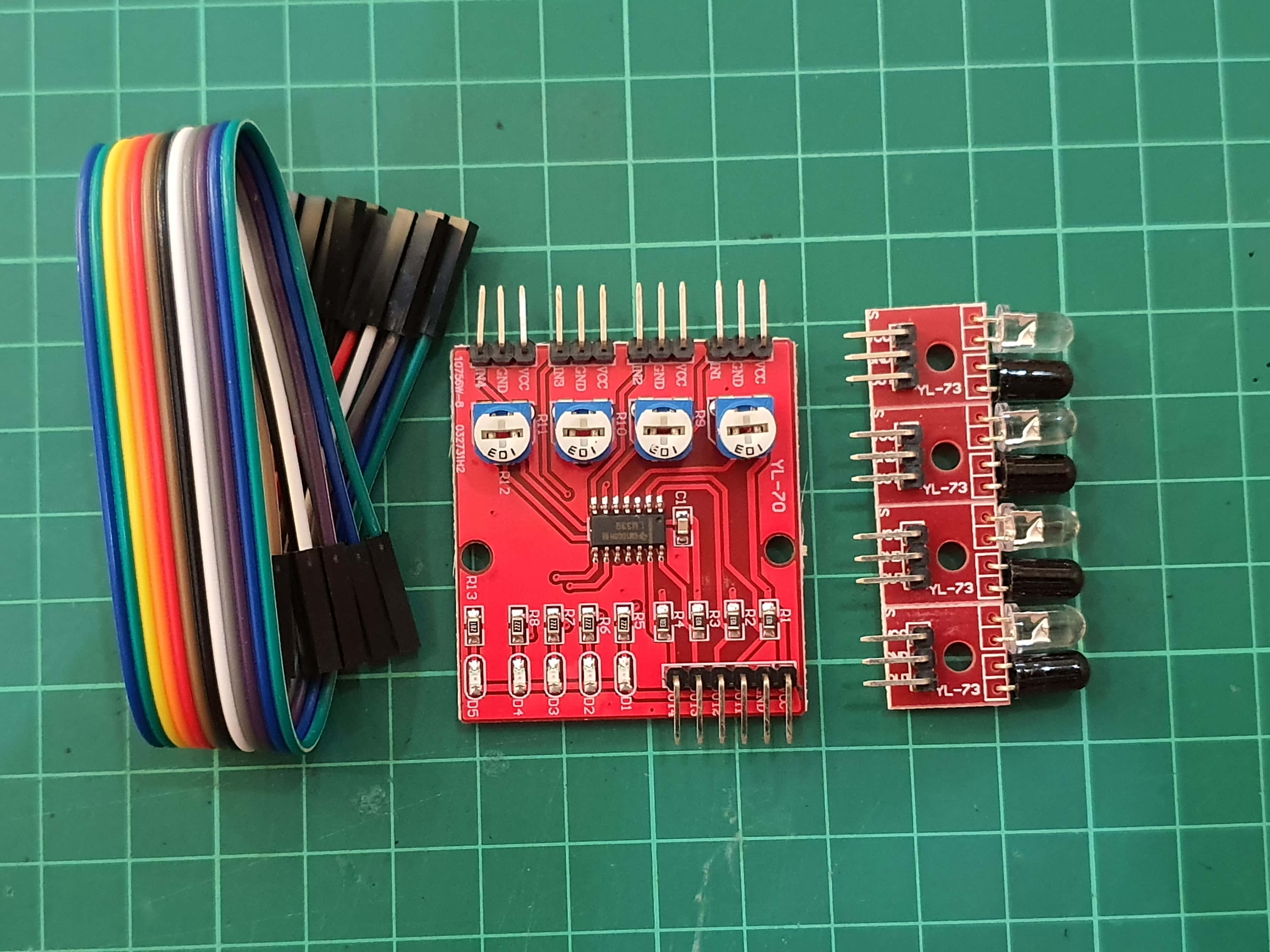 YL-70 Infrared Line Tracking 4-Channel