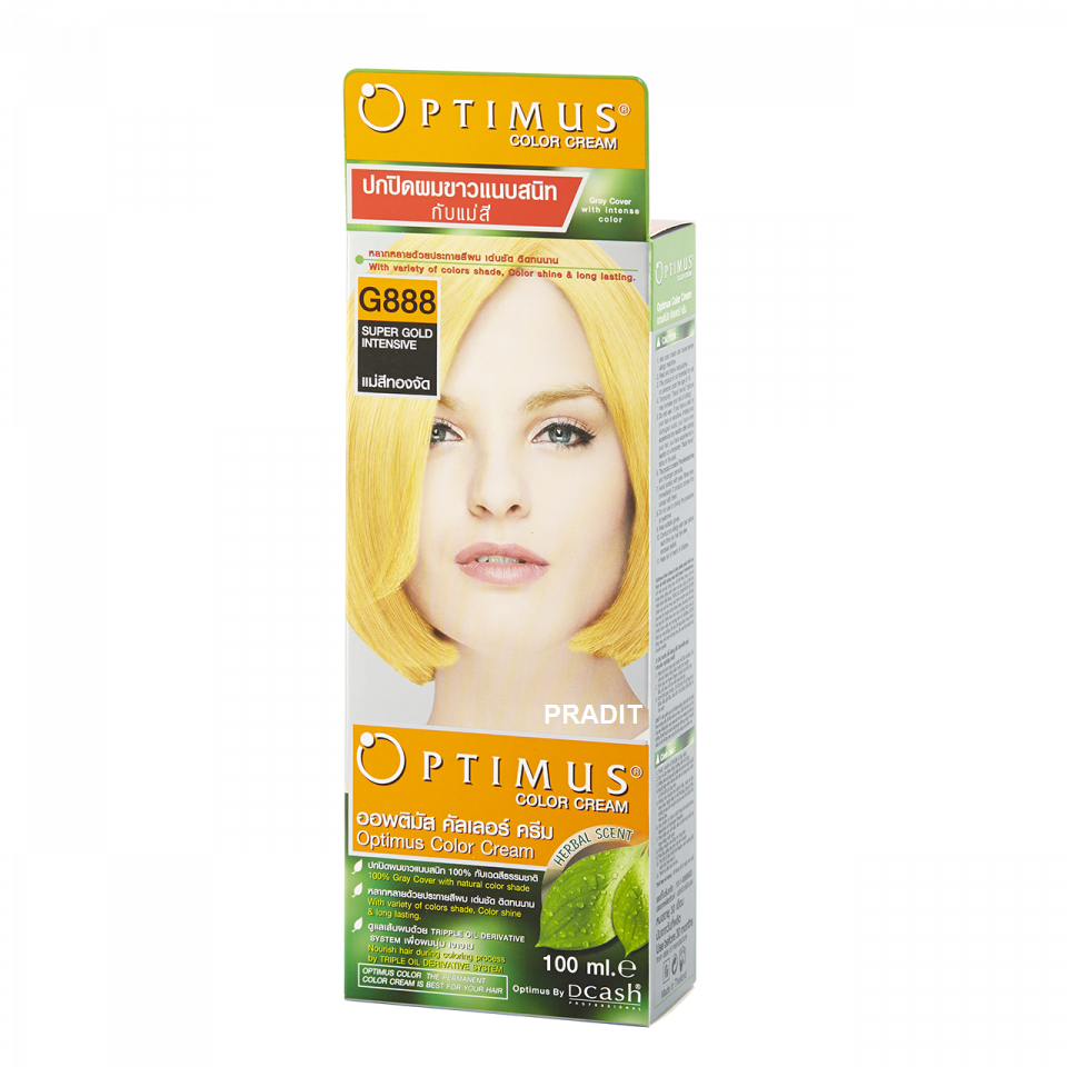 Optimus Color Cream ออพติมัส คัลเลอร์ ครีม เบอร์G888 แม่สีทองจัด 100 มล 0 กก.