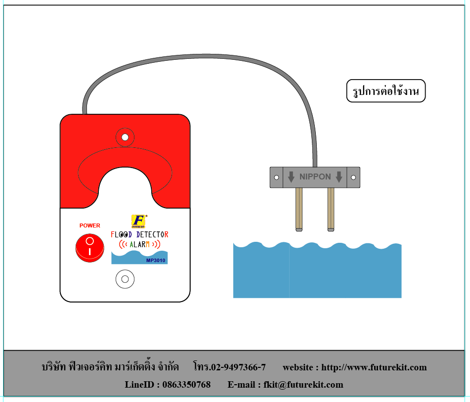 DIY PROJECT MP3010 ไซเรนเตือนภัยน้ำท่วม