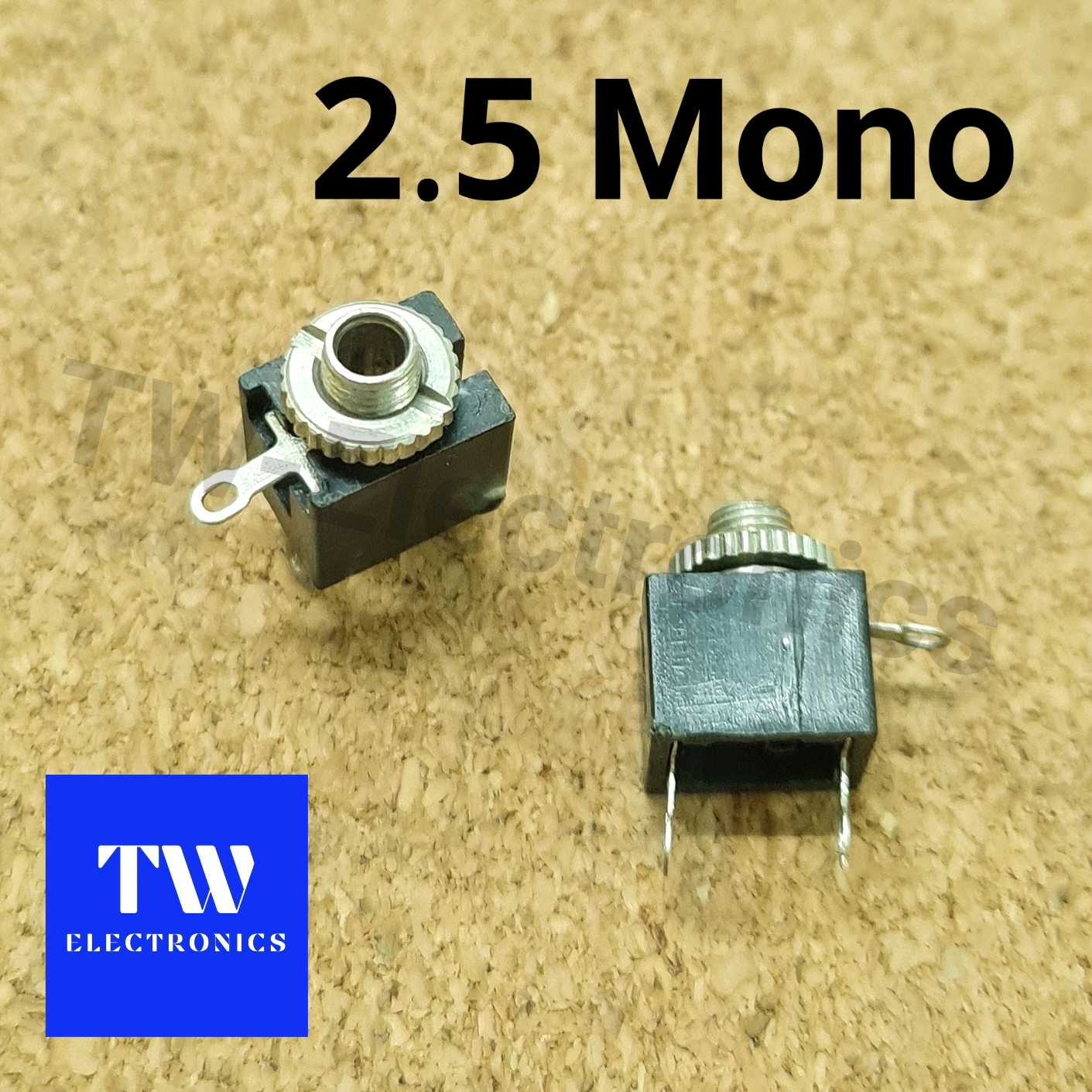 2.5mm Mono ติดแท่น สีดำ / MMM001
