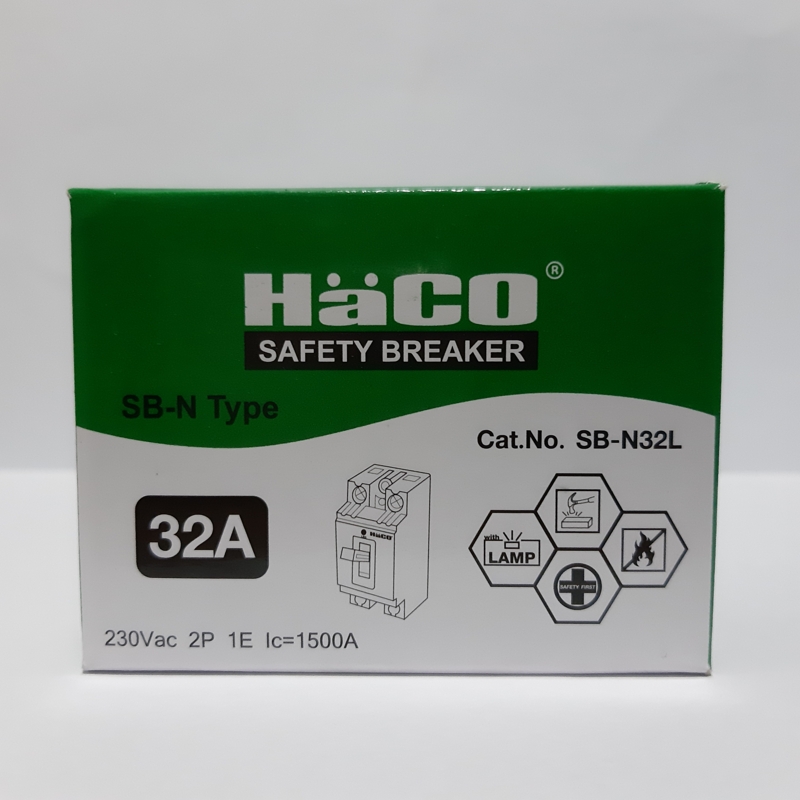 เบรคเกอร์ 32A HACO + กล่อง