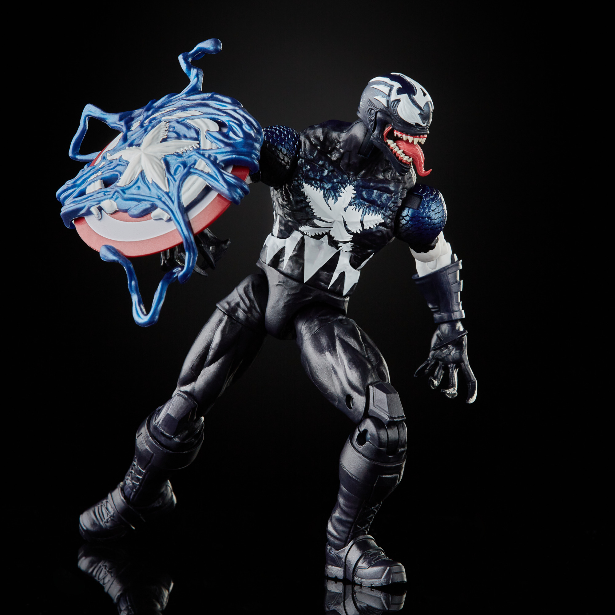 Hasbro Marvel Legends Venomized Captain America 6-inch Figure ฮาสโบร มาร์เวล เลเจนด์ ซีรี่ย์ส หุ่นโมเดลฟิกเกอร์ เวน่อมไมซ์ กัปตัน อเมริกา ขนาด 6 นิ้ว ลิขสิทธิ์แท้