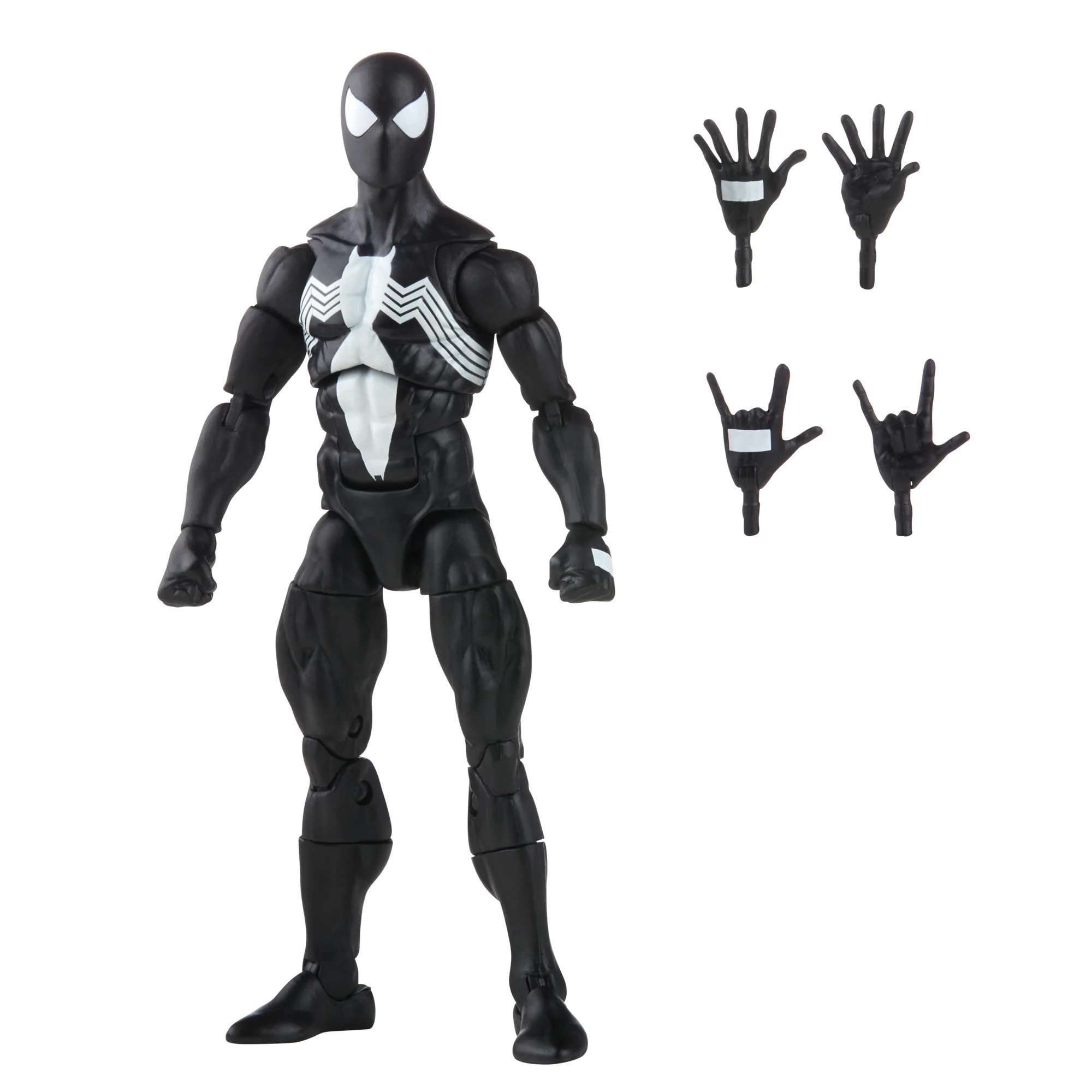 Hasbro Marvel Legends Retro Collection Symbiote Spider-Man 6-inch Figure ฮาสโบร มาร์เวล เลเจนด์ ซีรี่ย์ส หุ่นโมเดลฟิกเกอร์ ซิมไบโอต สไปเดอร์-แมน ขนาด 6 นิ้ว ลิขสิทธิ์แท้