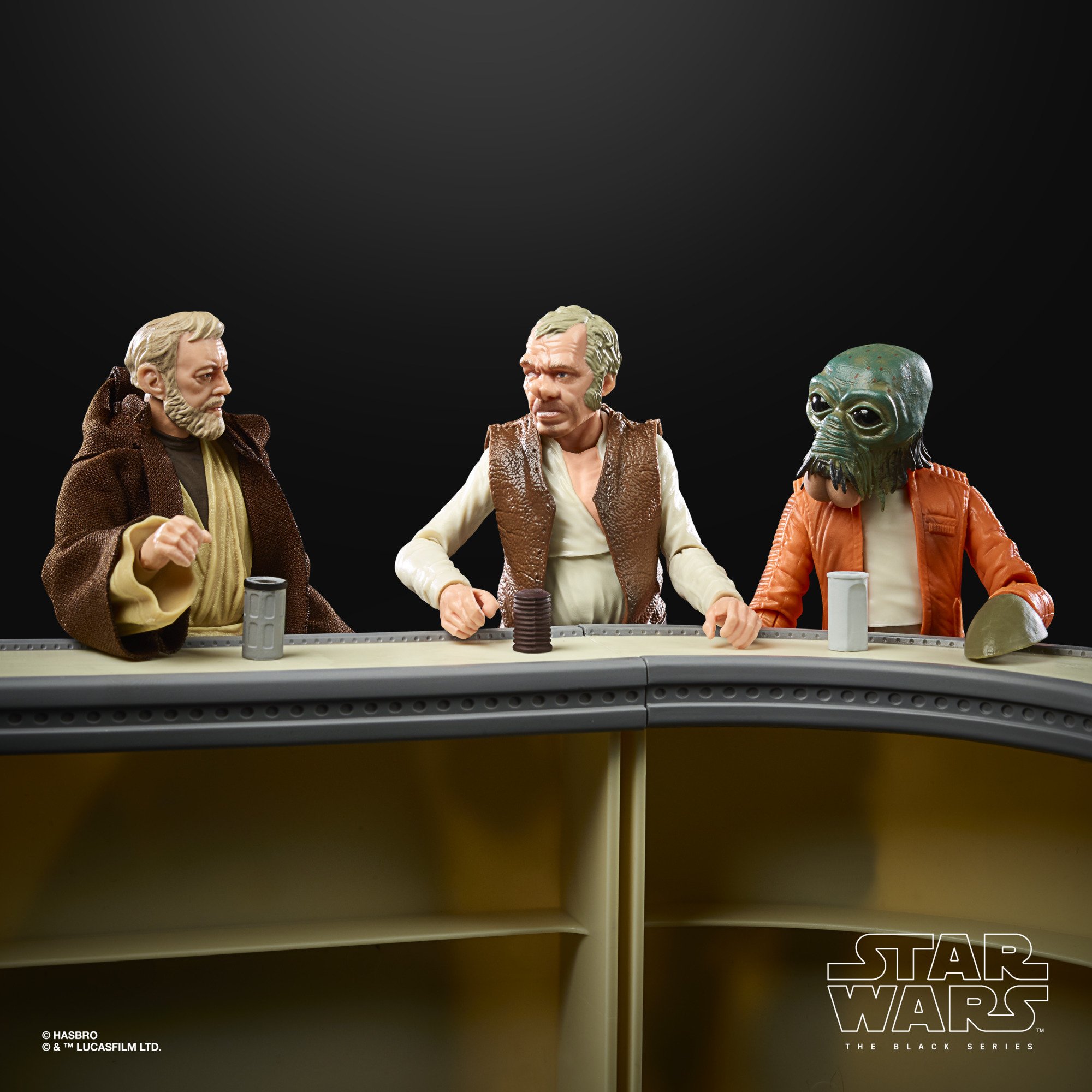 Hasbro Star Wars The Black Series Obi-Wan Kenobi The Power of the Force Cantina Showdown Figure (SDCC 2021) ฮาสโบร สตาร์ วอร์ส โอบี-วัน ฉาก แคนติน่า โชว์ดาวน์ ลิขสิทธิ์แท้