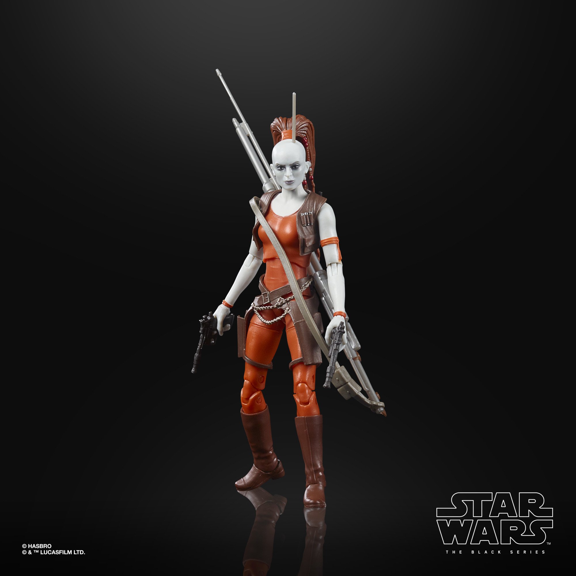 Hasbro Star Wars The Black Series Aurra Sing 6-inch-scale Figure ฮาสโบร สตาร์ วอร์ส เดอะ แบล็ค ซีรีส์ หุ่นโมเดลฟิกเกอร์ ออร์ร่า ซิง ขนาด 6 นิ้ว ลิขสิทธิ์แท้
