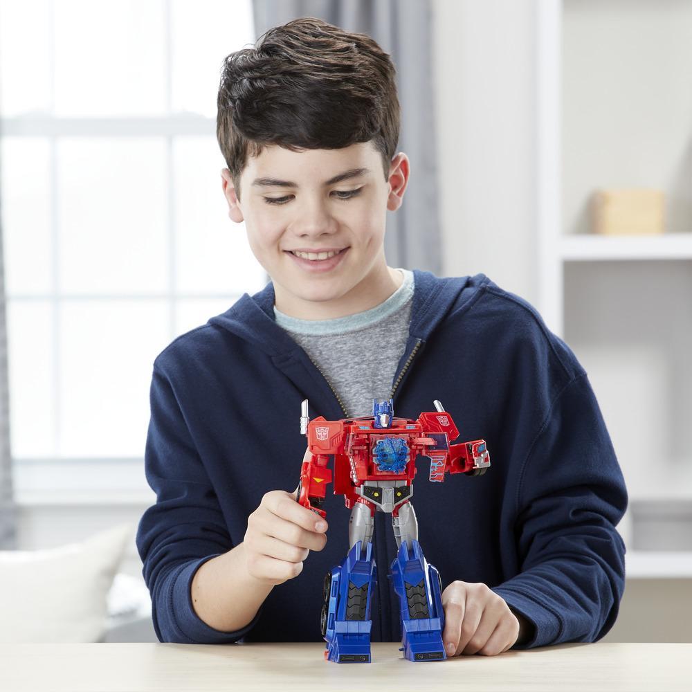 Hasbro Transformers Cyberverse Ultimate Class Optimus Prime Action Figure ฮาสโบร ทรานสฟอเมอร์ส ไซเบอร์เวิร์ส อัลติเมต คลาส หุ่นยนต์ออพติมัส ไพรม์ ขนาด 11.5 นิ้ว ลิขสิทธิ์แท้